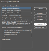 Paramètres prédéfinis d'exportation en PDF d'InDesign