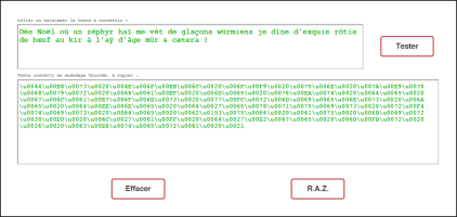 Texte vers Unicode