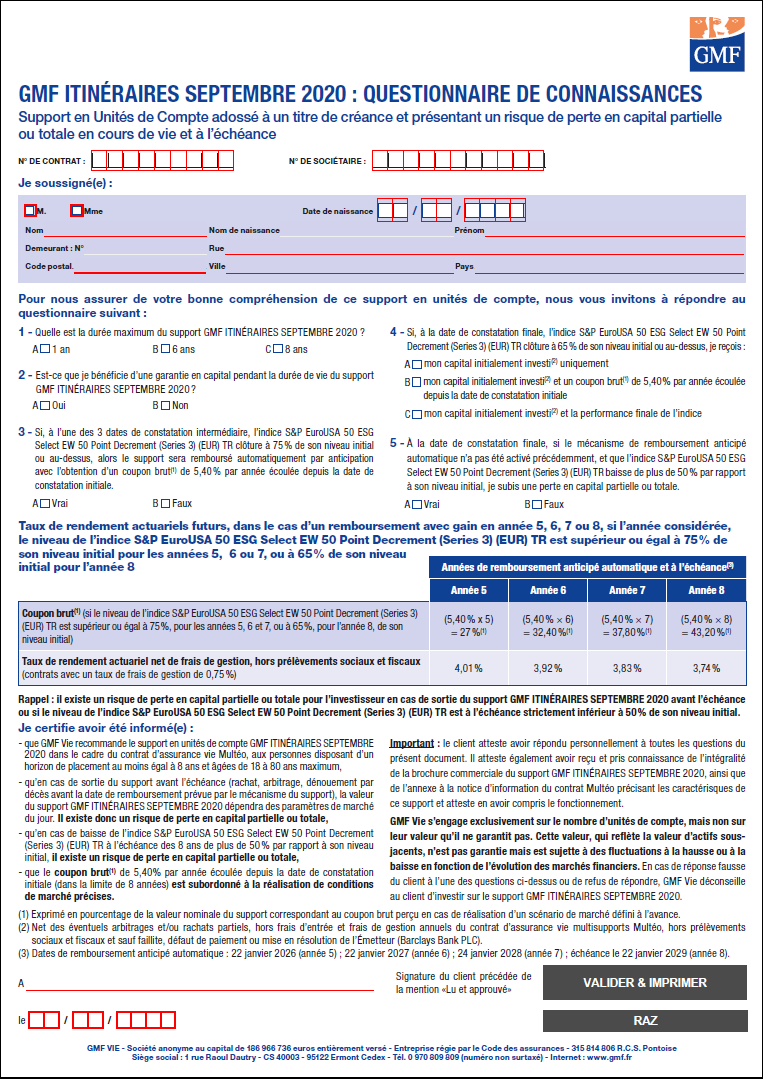 GMF questionnaire vignette