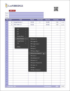 LioNBridge Time-sheet vignette