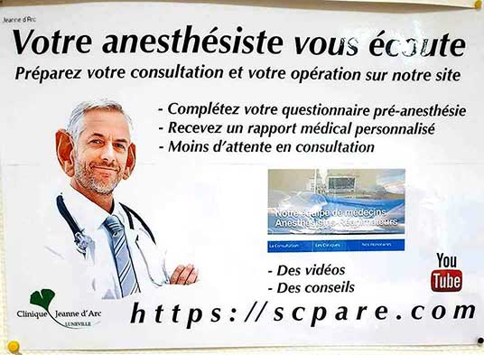 votre anesthésiste vous écoute