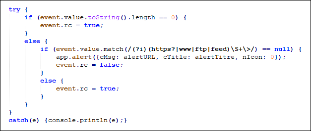 Exemple de code JavaScript ECMAscript