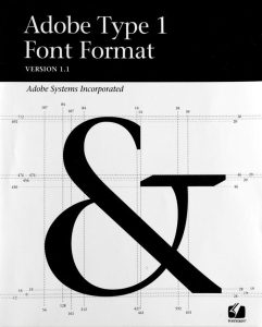 Logo Adobe Type 1 font format