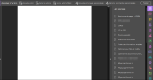 Assistant d'action d'Acrobat Pro